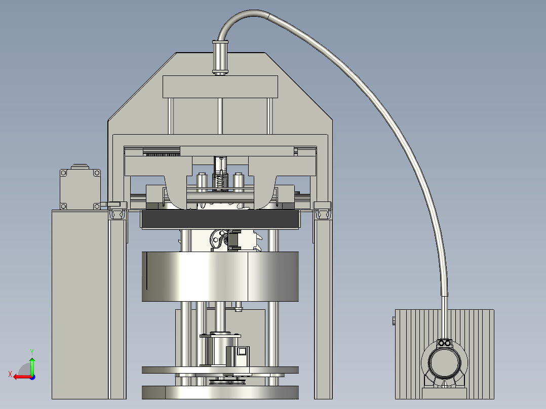 自动锯切机后视图