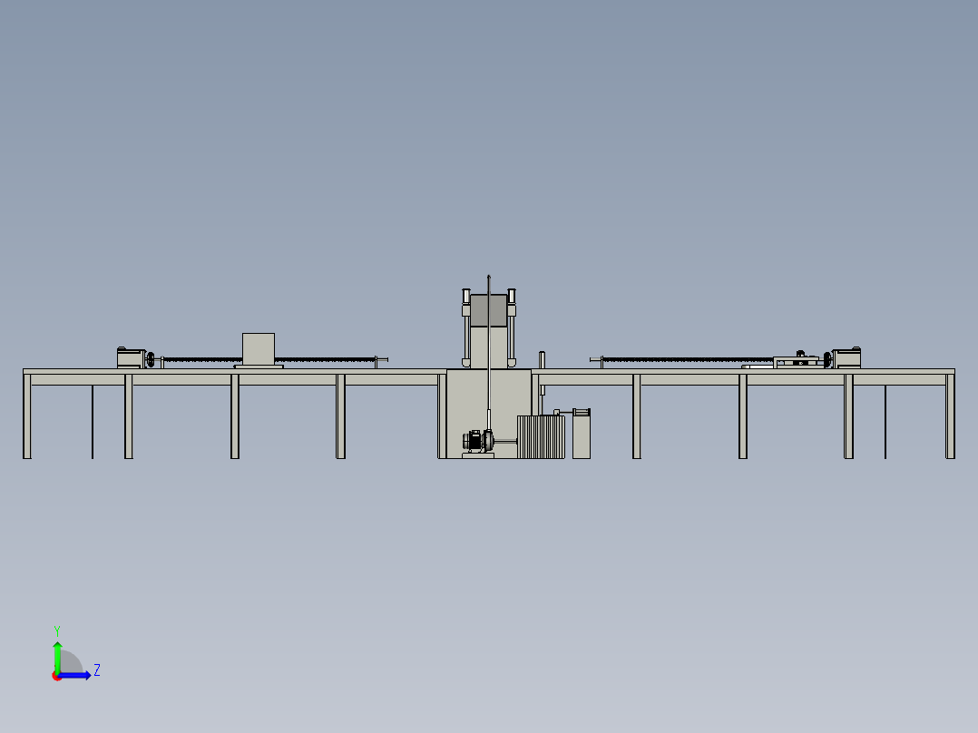 自动锯切机左视图