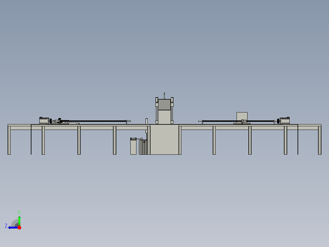 自动锯切机右视图