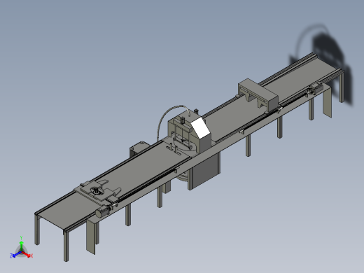 自动锯切机正等轴测缩略图