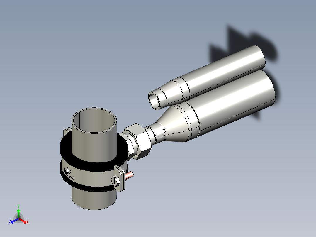 DN40 _管道_支架_接箍