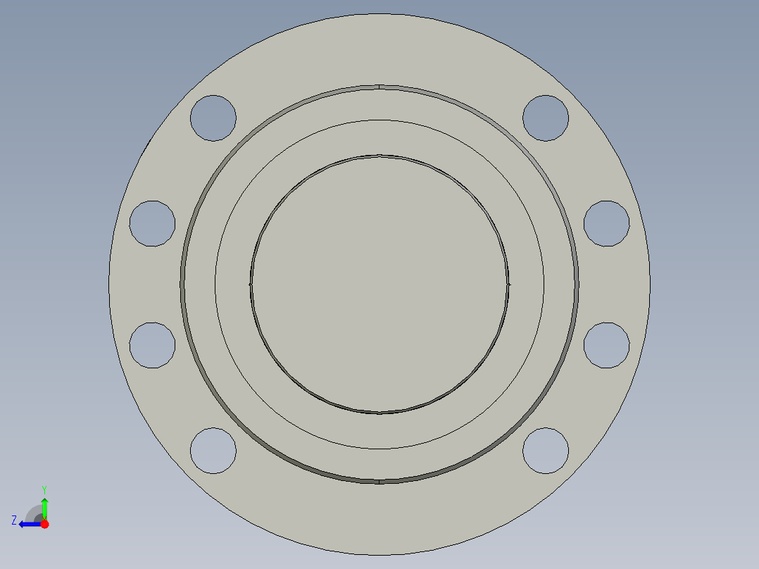 JF12540-4滚珠丝杆3D模型右视图