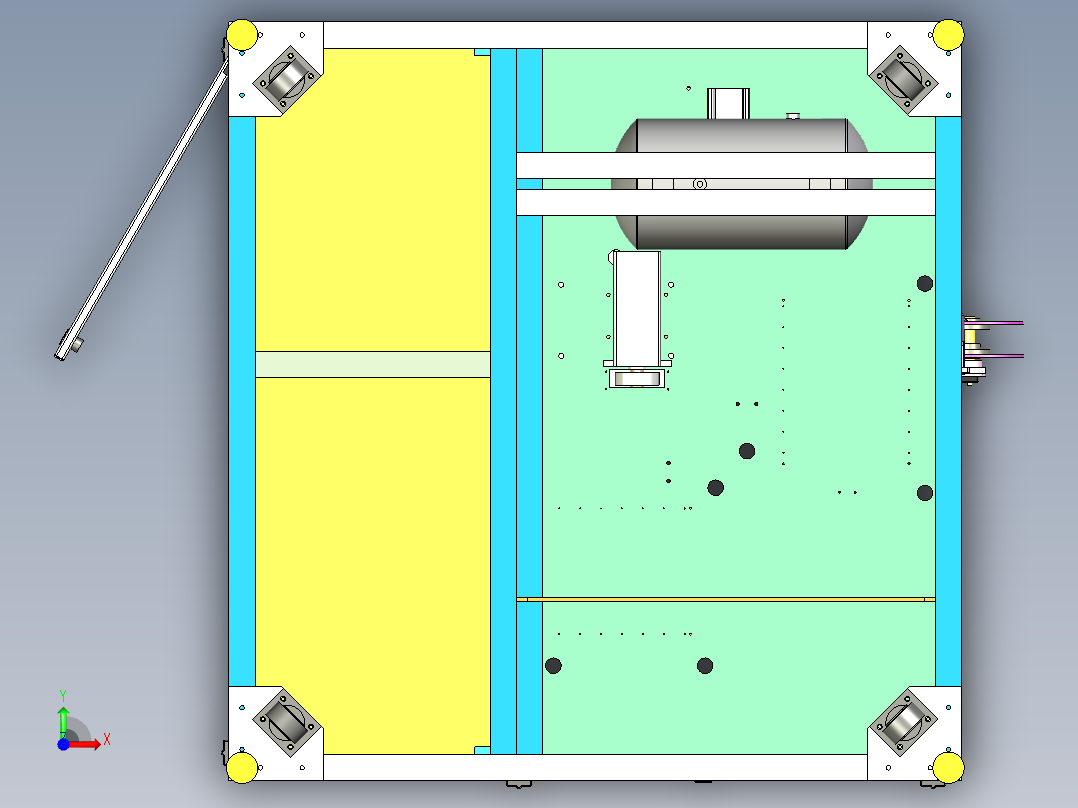 手机贴标设备（四面贴标机）前视图