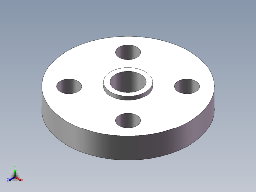 活套法兰正等轴测缩略图
