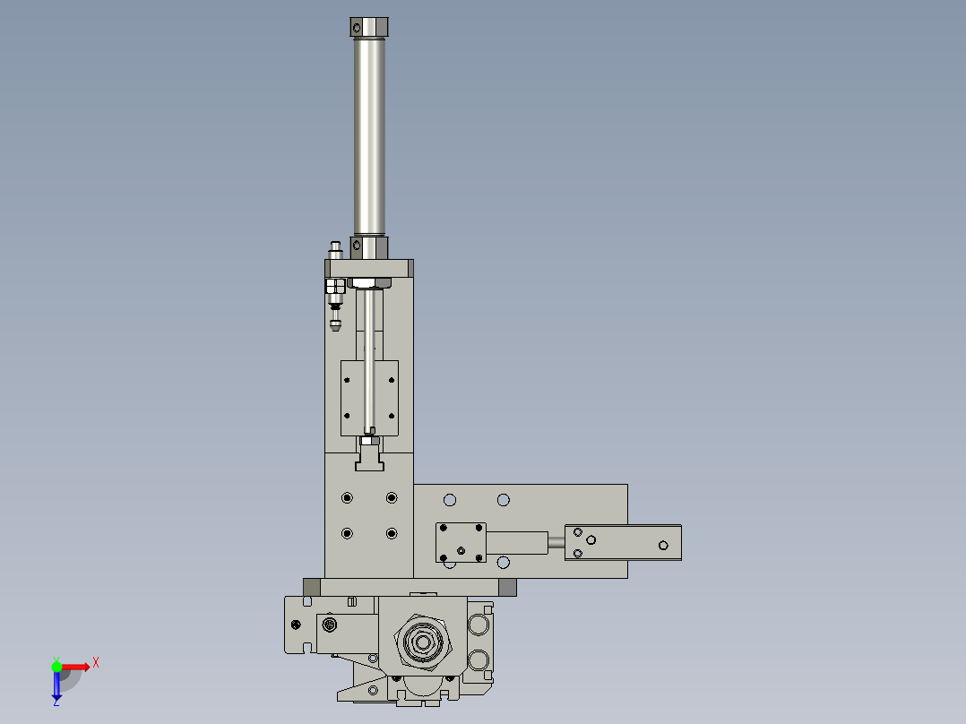 O型圈装配组件俯视图