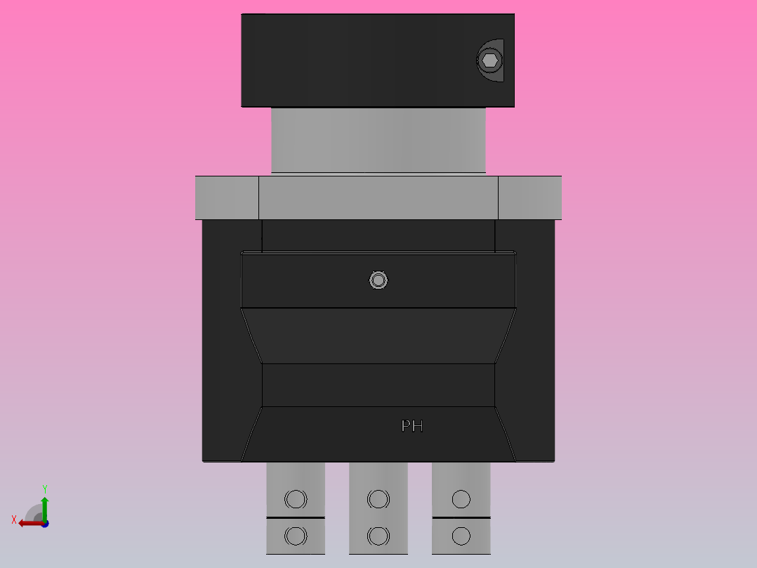 PH-series[PH-09]可调式钻孔头俯视图