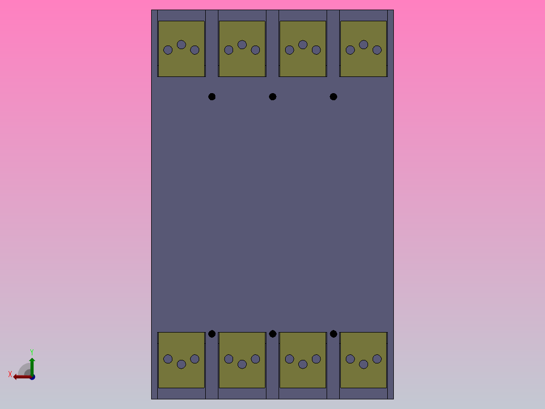 HM3 63-800A 4极固定式塑料外壳式断路器[HM3-100A╱4]后视图