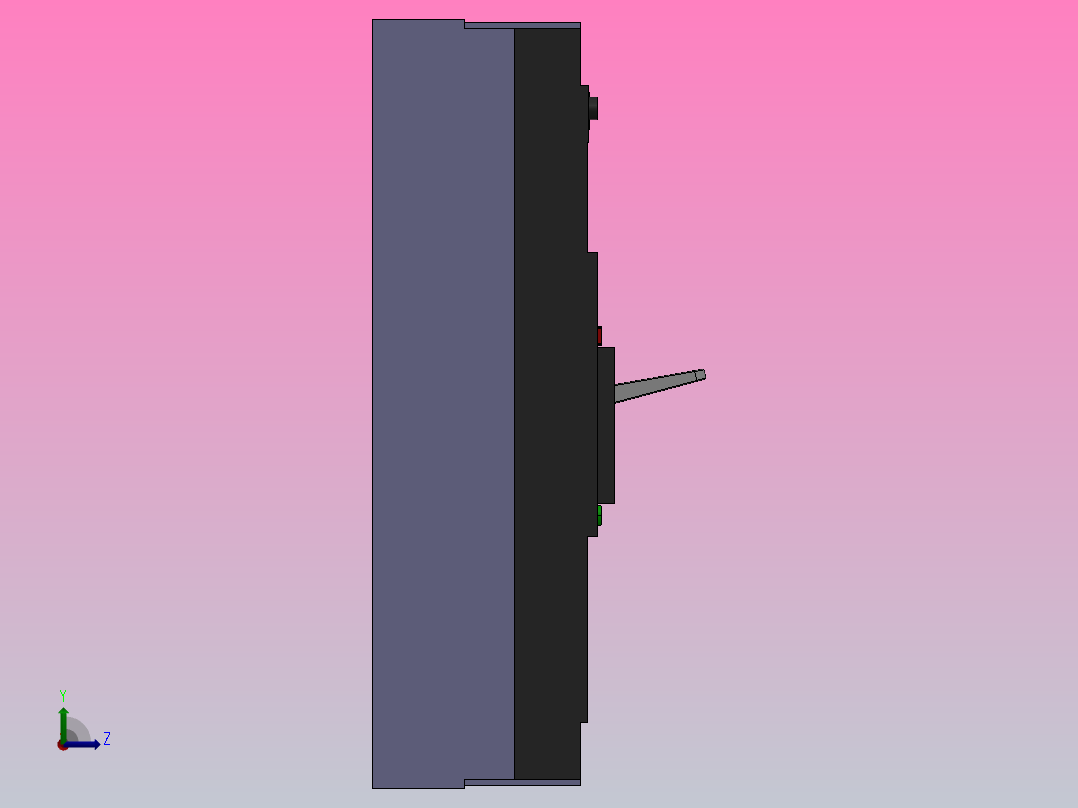 HM3 63-800A 4极固定式塑料外壳式断路器[HM3-100A╱4]左视图