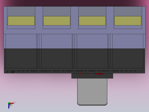 HM3 63-800A 4极固定式塑料外壳式断路器[HM3-100A╱4]俯视缩略图