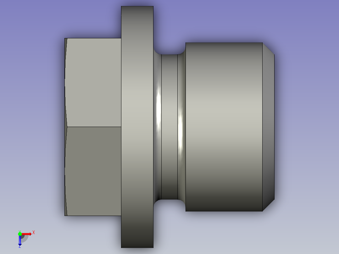 JBZQ4451-199管螺纹外六角螺塞14俯视图