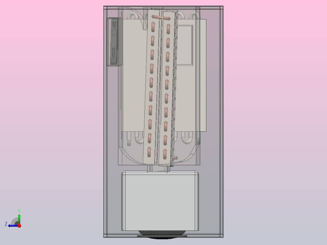 使用VCR的大气水发电机 - 实心设计右视图