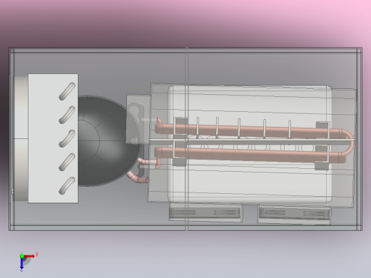 使用VCR的大气水发电机 - 实心设计俯视缩略图