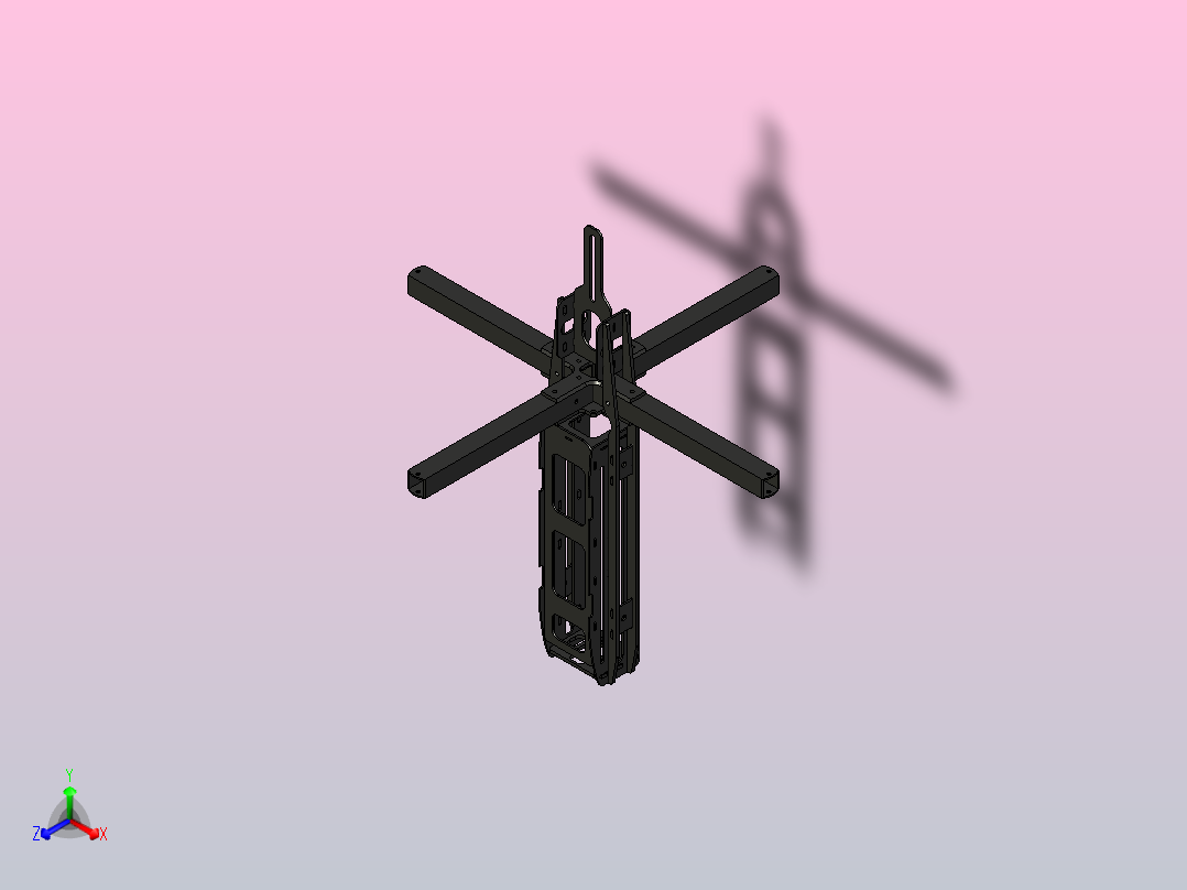 最高速度四轴飞行器v4帧13主视图