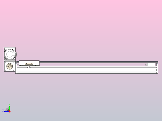 皮带直线轴半封闭可选导轨TPA-HNB-175D-140-L800-LU-Y-P75-N3右视缩略图