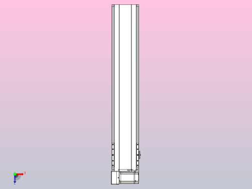 皮带直线轴半封闭可选导轨TPA-HNB-175D-140-L800-LU-Y-P75-N3俯视缩略图