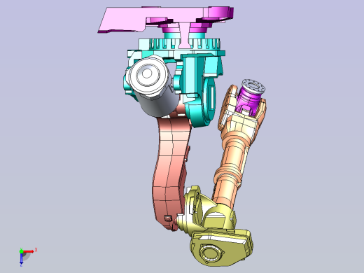 ABB机械臂 3D模型俯视缩略图