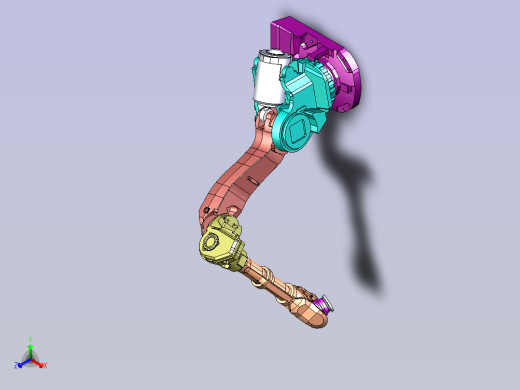 ABB机械臂 3D模型正等轴测缩略图