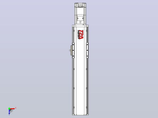 日规模组半封闭丝杆TPA-HNR-85D-1610C-L250-M-C-P20-N3俯视缩略图