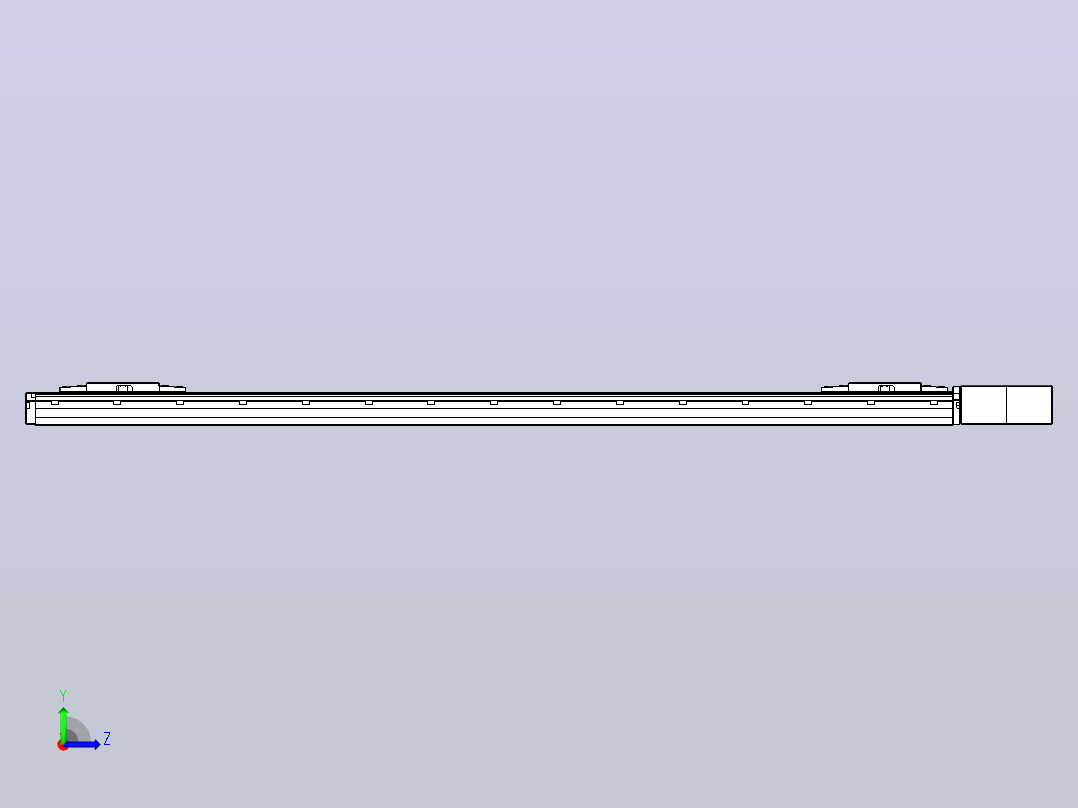 皮带直线轴双滑块型TPA-GCBS-120-P70-L500-QL-M20-N3左视图