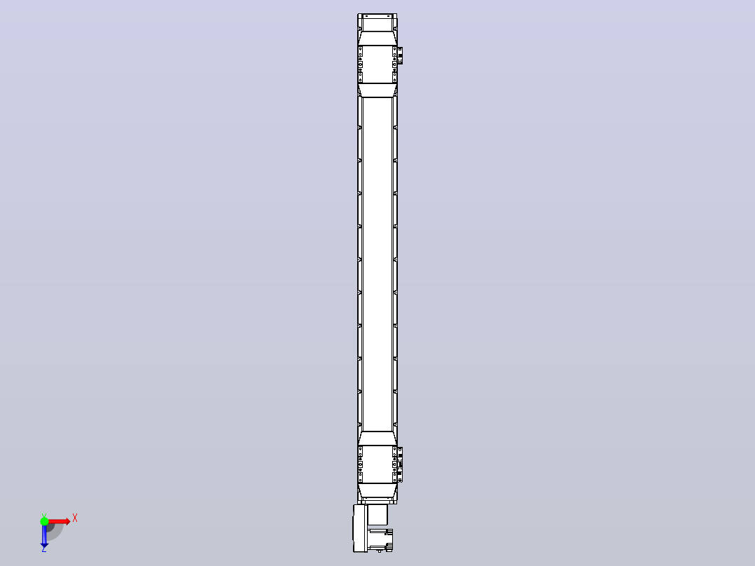 皮带直线轴双滑块型TPA-GCBS-120-P70-L500-QL-M20-N3俯视图