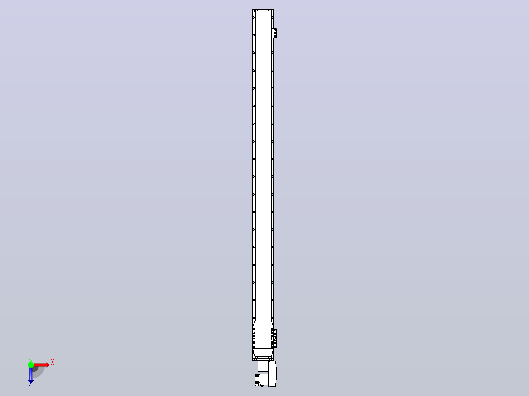 机器人皮带驱动直线轴TPA-GCB-120-P70-L1700-QR-M20-N3俯视图