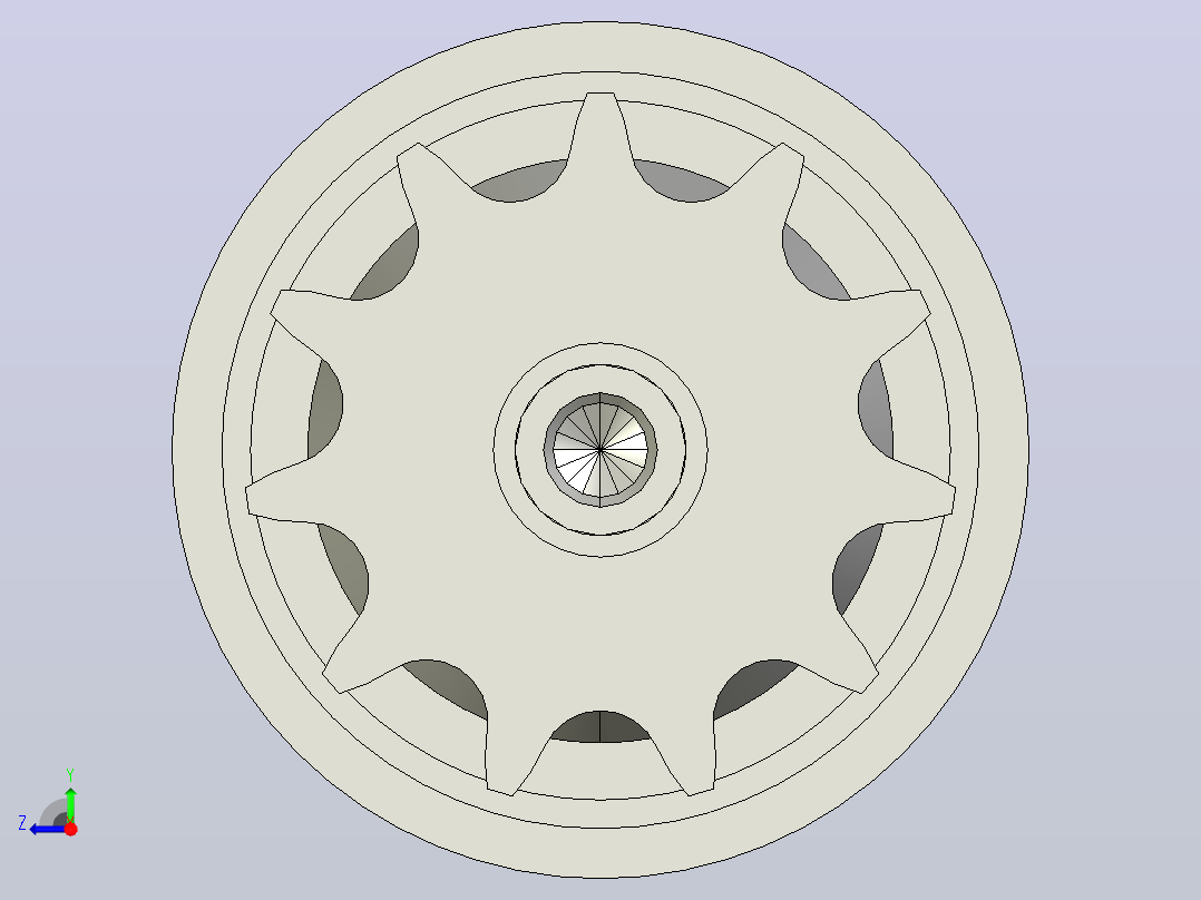 SR2-08B11T-D60X2.0T-AGL744-RL650-C1可调堆积双排齿输送滚筒右视图