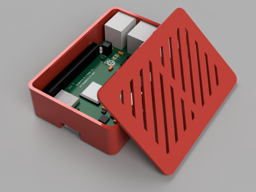 “带卡扣式的 Raspberry Pi 3B+ 保护壳缩略图