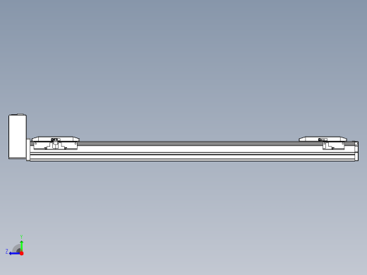 皮带直线轴双滑块型TPA-GCBS-50-P42-L250-RU-M10-N3右视缩略图
