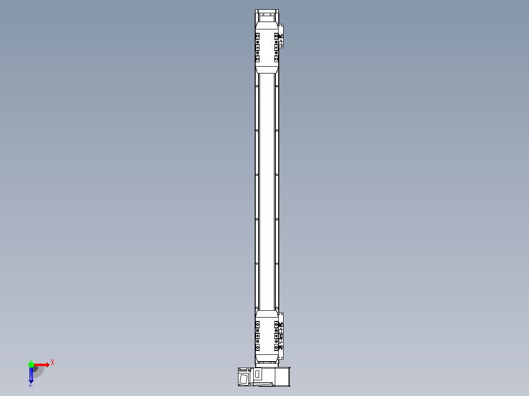 皮带直线轴双滑块型TPA-GCBS-50-P42-L250-RU-M10-N3俯视图