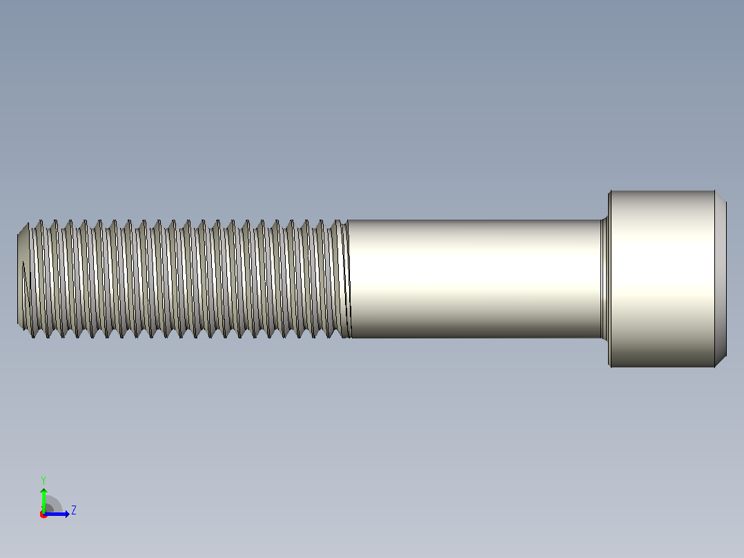 DIN_EN_ISO_4762_M16x80.ipt内六角螺钉左视图