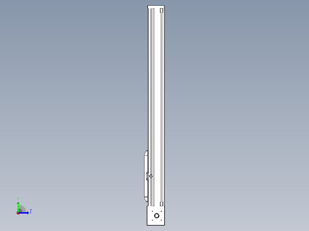 伺服电机集成皮带传动直线执行器TPA-OCB-140-256-L850-DL-J90-N3左视图
