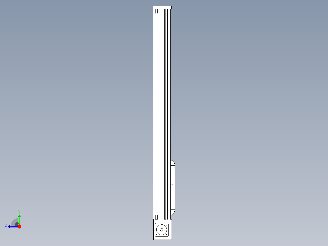 伺服电机集成皮带传动直线执行器TPA-OCB-140-256-L850-DL-J90-N3右视图