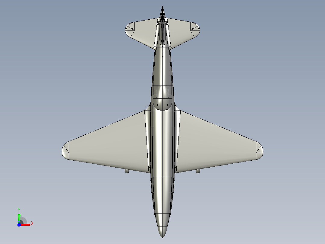 CR-4RC飞机前视图