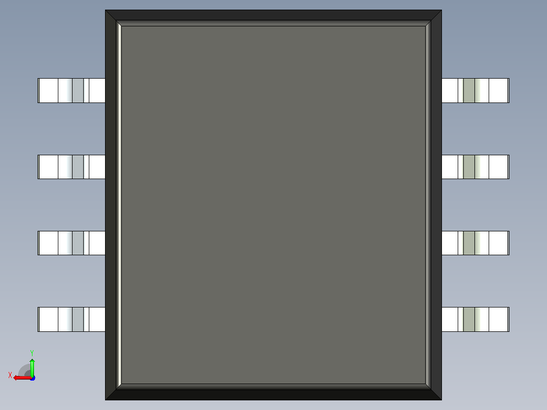 106x SOIC 封装（小外形集成电路）SOIC127P780X200-8N后视图