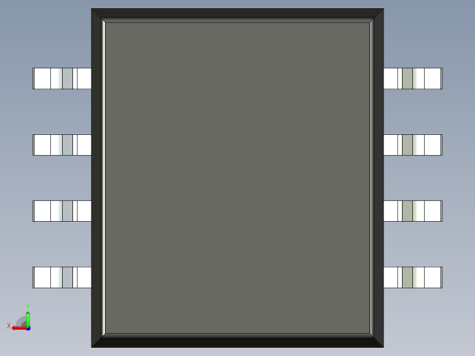 106x SOIC 封装（小外形集成电路）SOIC127P780X200-8N后视缩略图