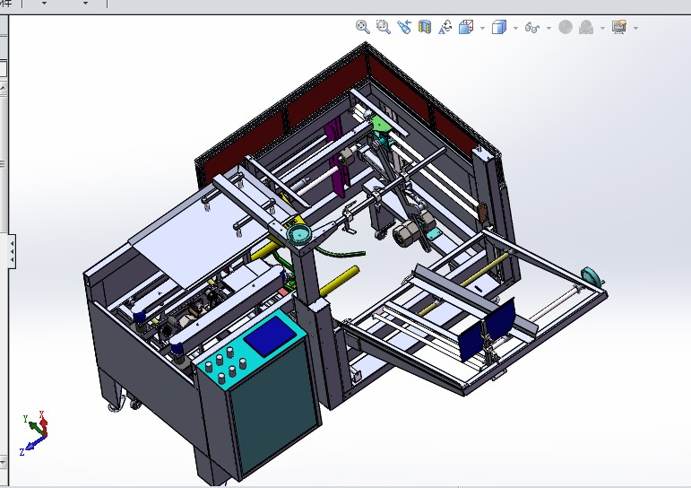 开箱机全套3D图纸 G451 非标自动化机械3D图纸设计