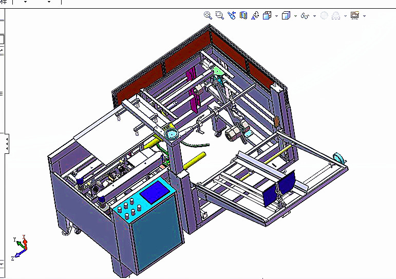 开箱机全套3D图纸 G451 非标自动化机械3D图纸设计