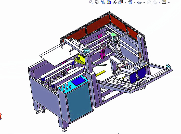开箱机全套3D图纸 G451 非标自动化机械3D图纸设计