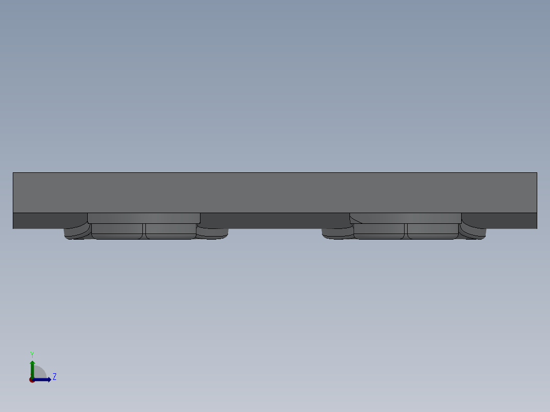 鞋底模具设计左视图