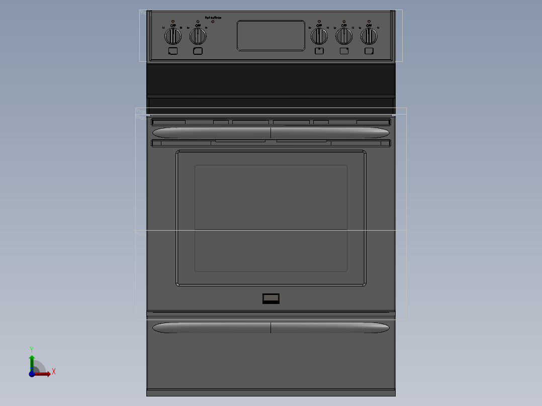 燃气灶厨具煤气灶SW2017前视图