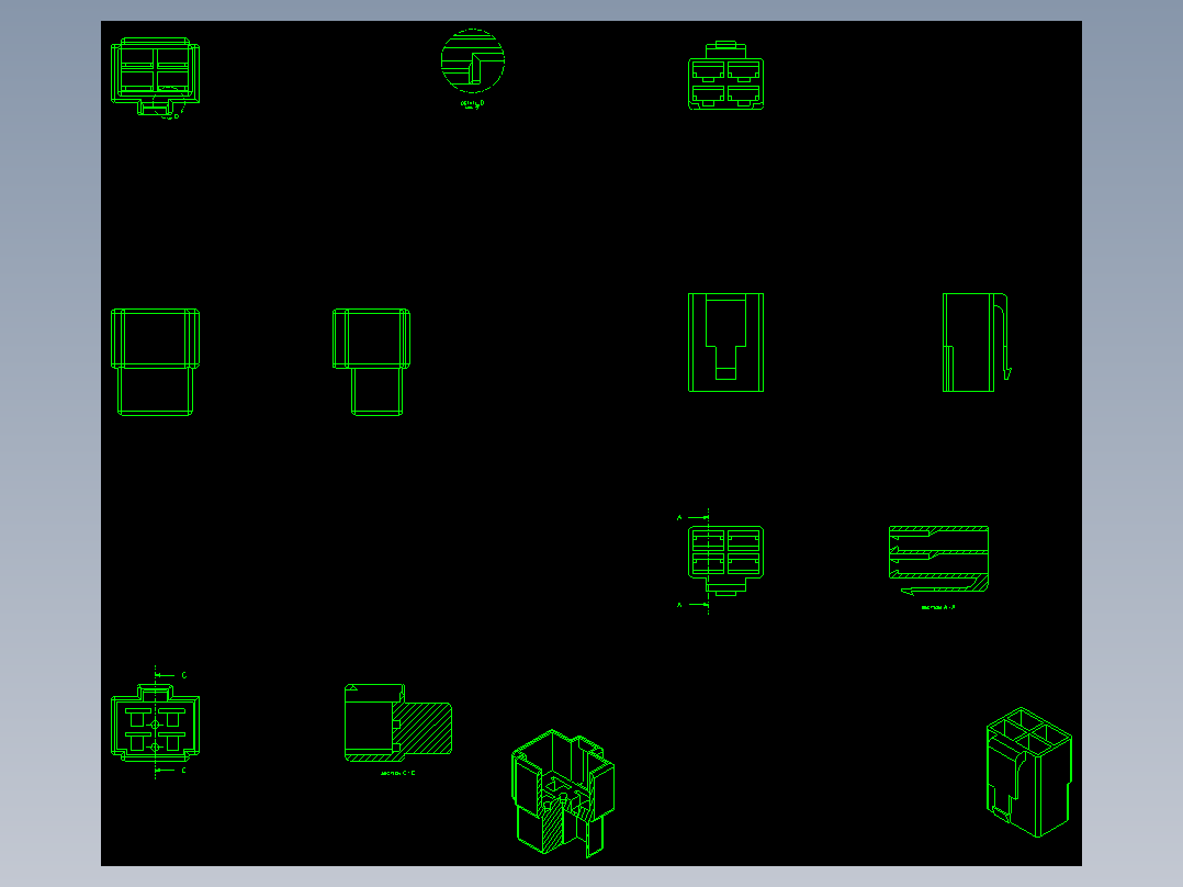 电源插头塑料模具设计