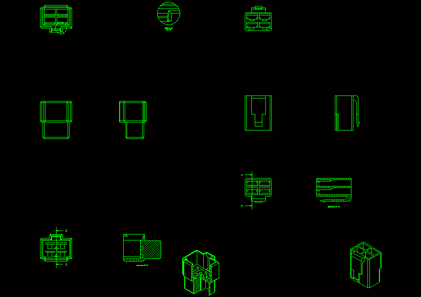 电源插头塑料模具设计