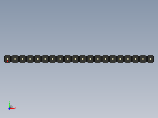 彩色公头100mil（2.54mm）系列-DS1021_black_1x20p_100mil_Type19_rev1.0前视缩略图
