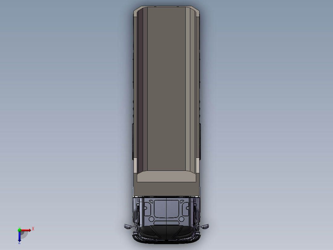 15.沃尔沃重卡 3d模型图纸俯视图