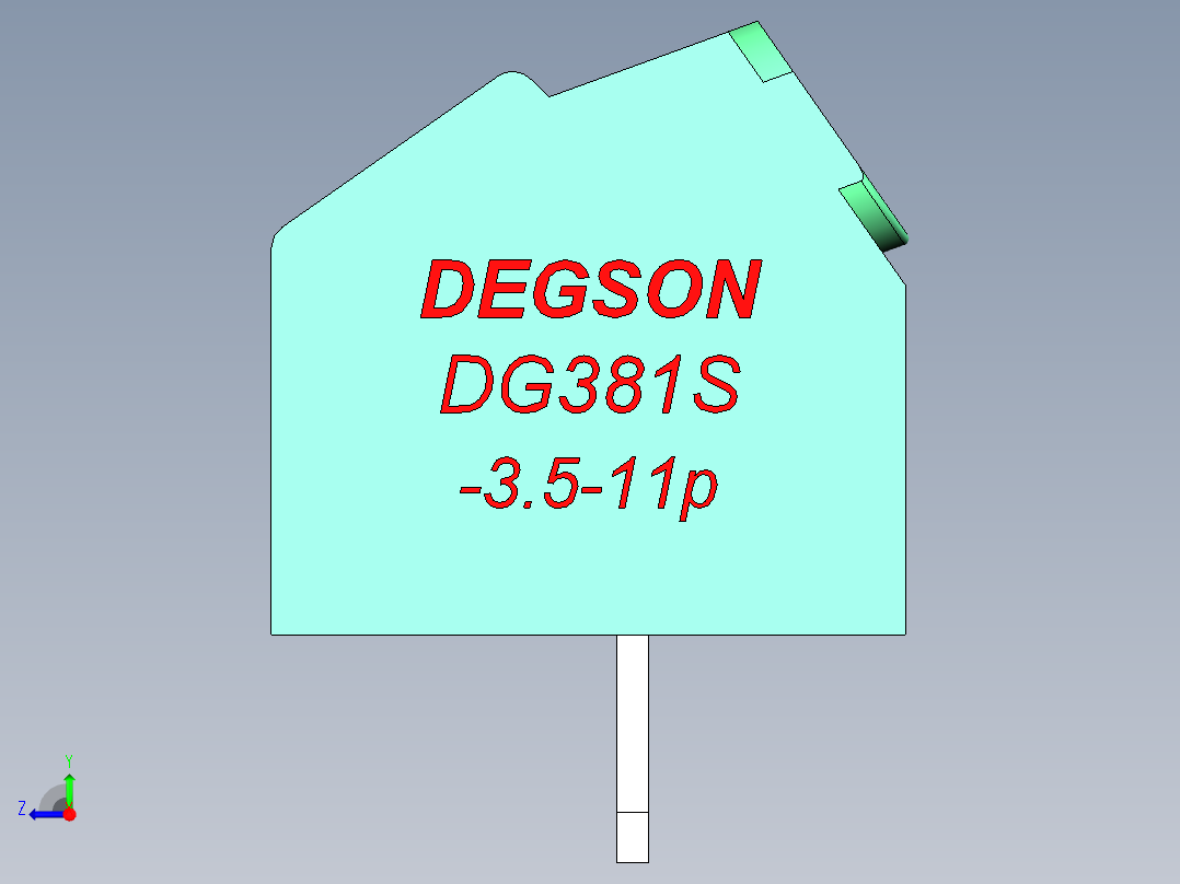 DG381S-3.5-11P-14-00AH右视图