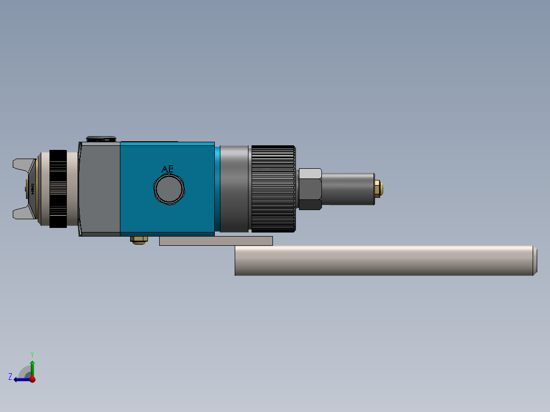 自动空气喷枪A28右视图