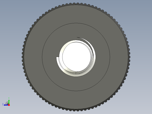 滚花旋钮-Knurled Knob 0.312x1.000x1.500.STEP右视缩略图