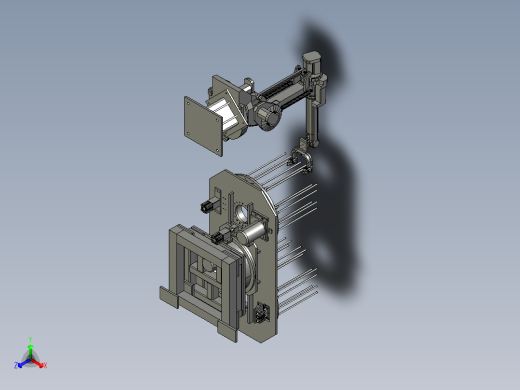 机器人自动上料装置3D图 自动化设备3D图纸3D模型