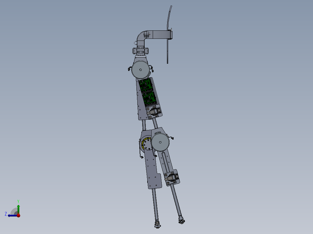 下肢康复外骨骼右视图