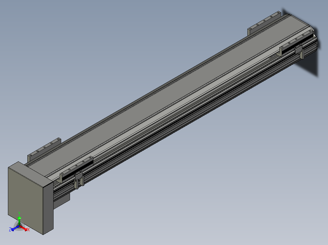 直线模组LHA170-S1050-D设计图纸主视图